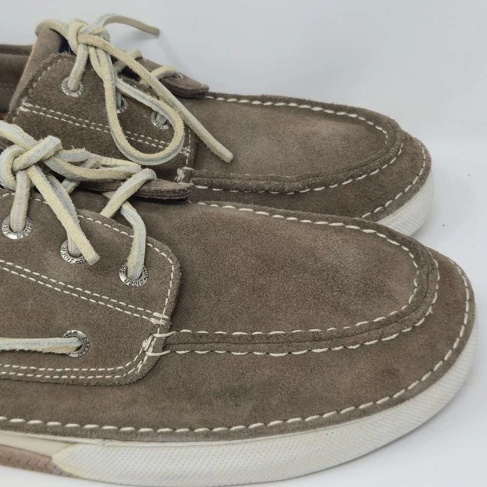Men's Sperry Top-Sider Brown Suede Boat Shoes O784157 Sz 12M Replaced Insoles